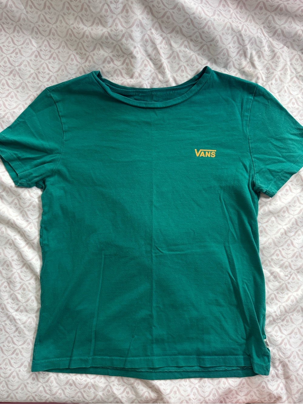 Vans Teal Green Logo Short Sleeve Tee